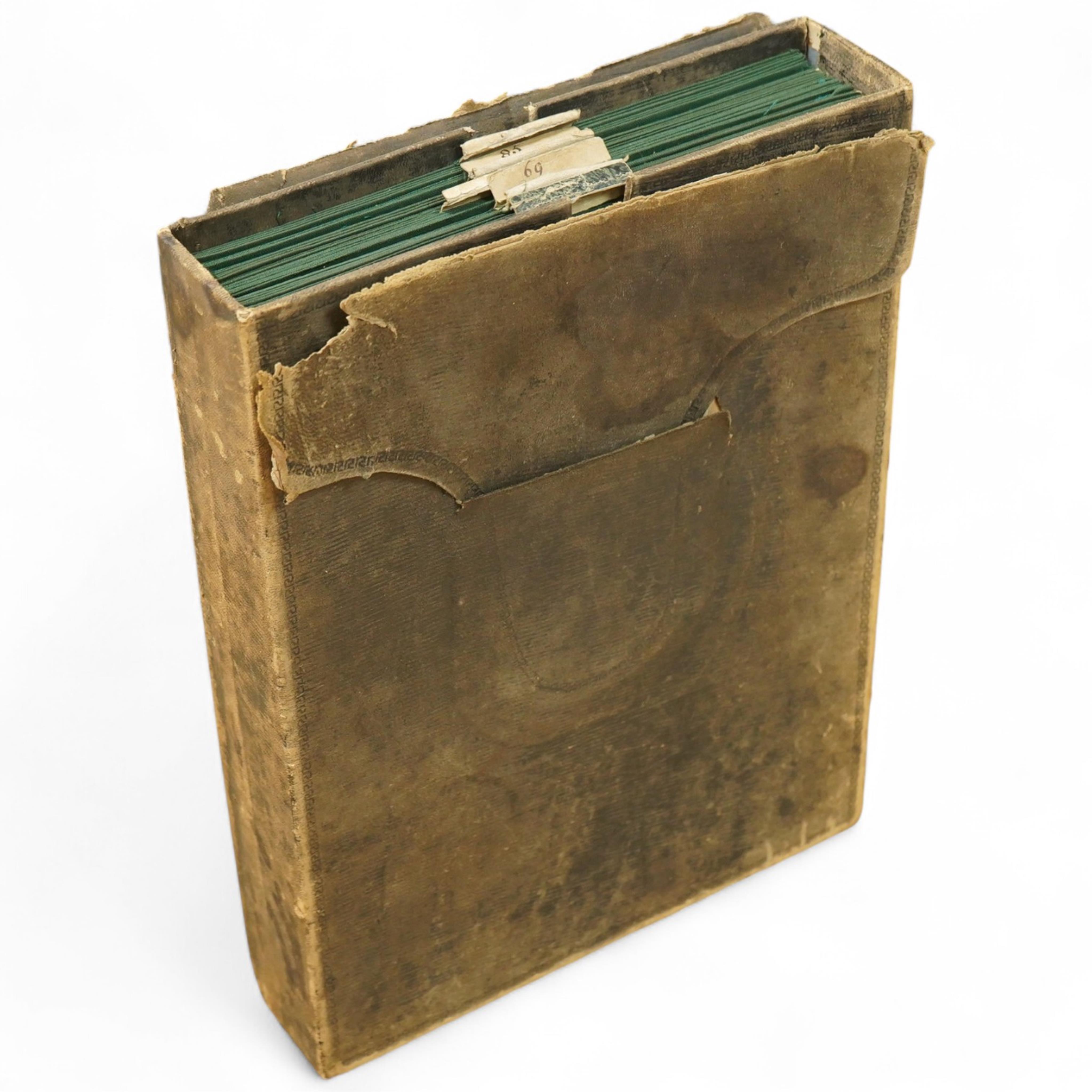 Ordnance Survey maps of Lincolnshire, Rutlandshire, N. Huntingdonshire and W. Norfolk &c., comprising of a set of eight engraved maps mounted on linen and edged in green cotton, including sheet no.s; 64, 65, 69, 70, 83,